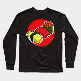 Three Type Yummy Sushi Long Sleeve T-Shirt